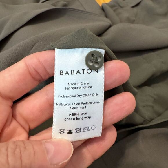 Aritzia Hamelin Babaton SIZE XXS 100% Viscose Olive Green Cargo Utility Jacket - Picture 9 of 11